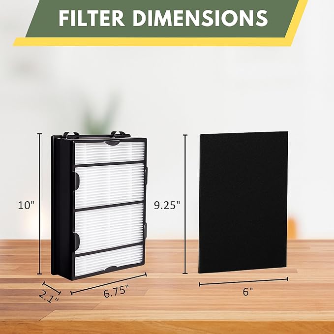 Nispira True HEPA + Carbon Pre Filter Replacement Compatible - Image 3