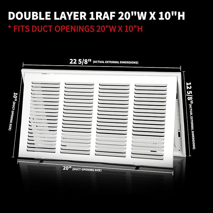 20x16 Air Return Grille Return Vent Cover - Image 2