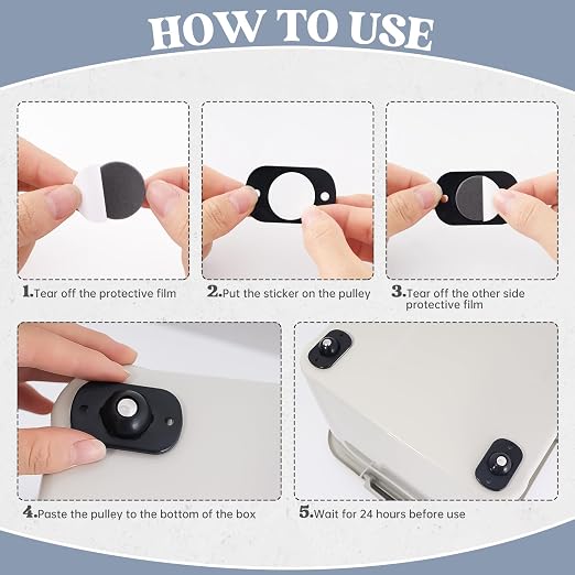 8 Pcs Self Adhesive Caster Wheels, Wheel - Image 3