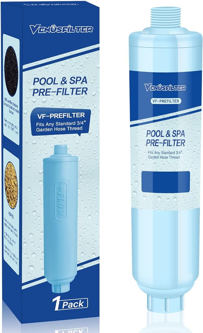 Garden Hose Filter for Filling Hot Tub, Greatly Reduces Sediment, Heavy Metals by VENUSFILTER