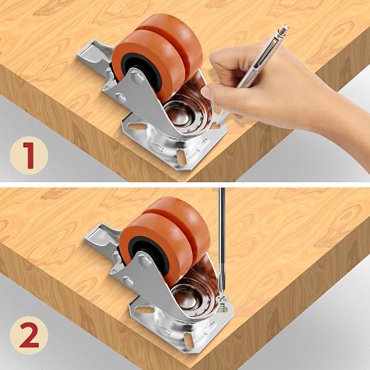 2 Inch Double Caster Wheels - Image 9
