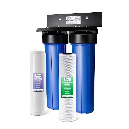 iSpring Whole House Water Filter System, 2-Stage Water Descaler and Water Filter by iSpring