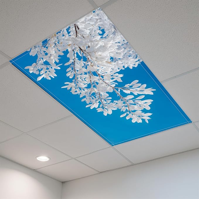 2 Pack Fluorescent Light Covers- 4 x 2 Feet Magnetic Ceiling Light Cover Room - Image 3