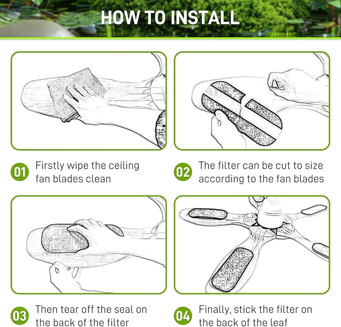 15-Pack Premium Ceiling Fan Filters - Image 3