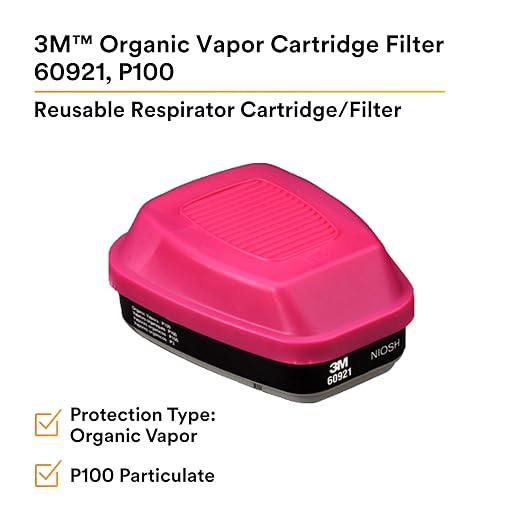 3M 60921 P100 Respirator Cartridge/Filter, NIOSH Approved, 1 Pair, Helps - Image 3