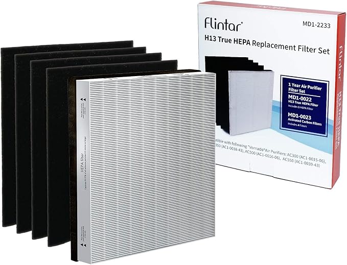 Replacement Filter Combo Pack, Compatible by Flintar