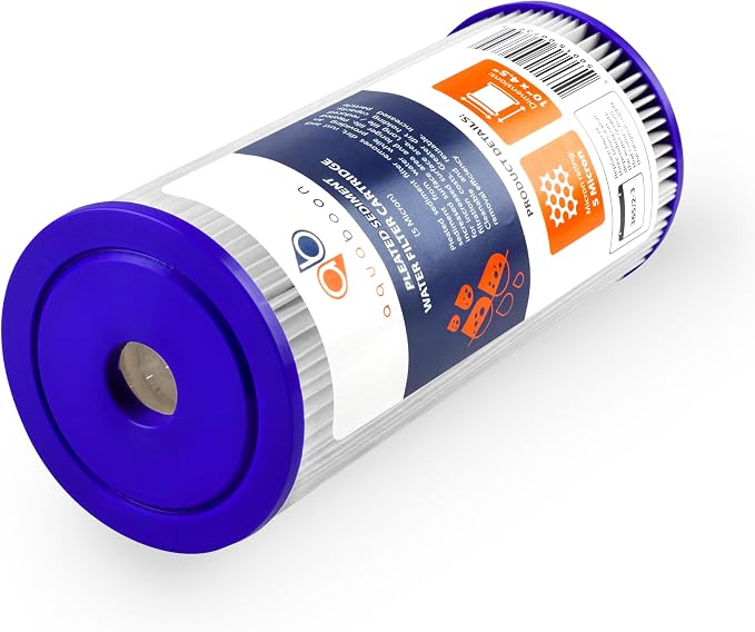 Aquaboon 5 Micron Pleated Sediment Water Filter 10 x 4.5 Cartridge - Image 6