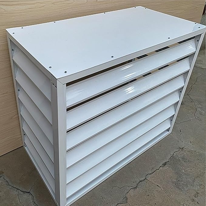 Multifunctional Aluminum Shutter Privacy Fence, Mini Split Cover by Unknown
