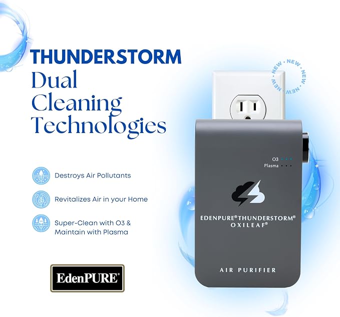 EdenPURE Thunderstorm III Air Purifier – Small Plug-In Ozone Generator & - Image 4