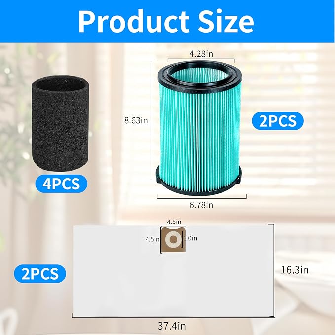 2 Pack VF6000 5-Layer Filter Replacement - Image 2