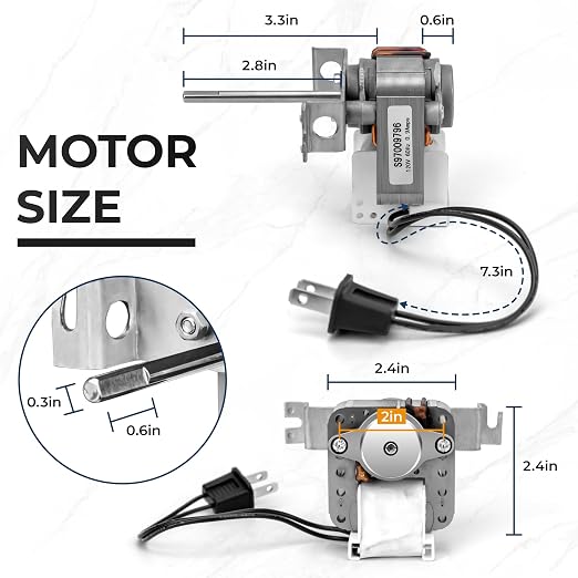 【Upgraded】 S97009796 Bathroom Replacement Fan Motor Blower Assembly Compatible - Image 5