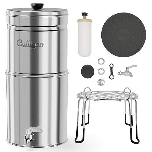 Culligan MaxClear 3 Gallon Gravity Water Filter System, Polished - Image 7