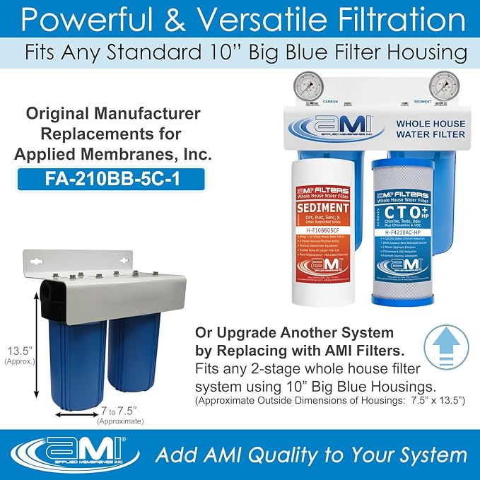 APPLIED MEMBRANES INC. Whole House Water Filter Replacement Filter Cartridge - Image 3