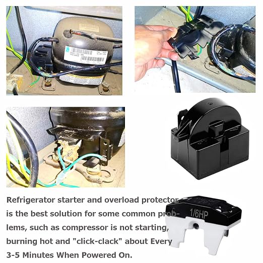 Refrigerator Compressor Relay and Overload Kit 5 Sets, Refrigerator Starters - Image 3