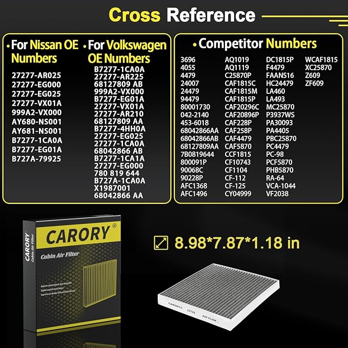 Cabin Air Filter w/Activated Carbon - Image 4