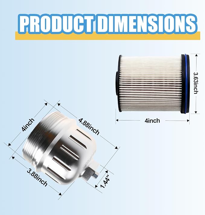 iFJF TP1015 Fuel Filter and 134001 Housing Cap Replacement - Image 3