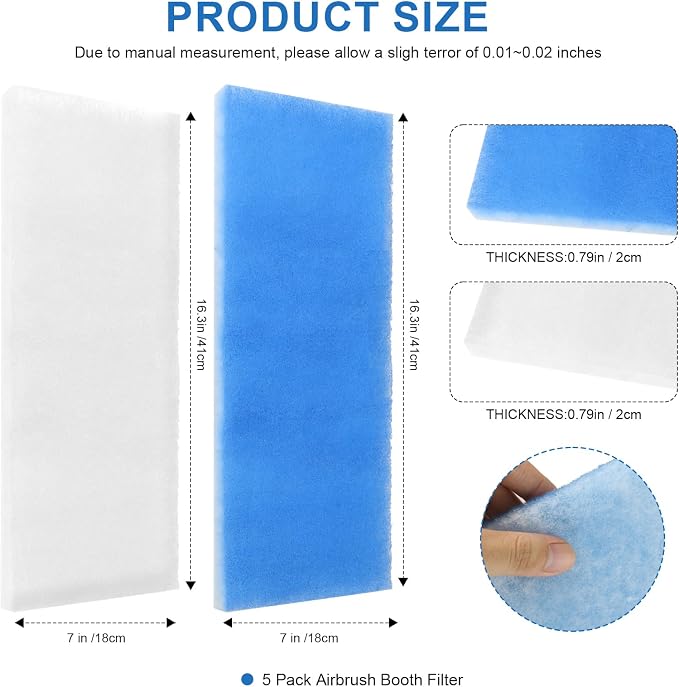 Airbrush Spray Booth Filter for Master Paasche Sky Enterprise Airhobby - Image 3