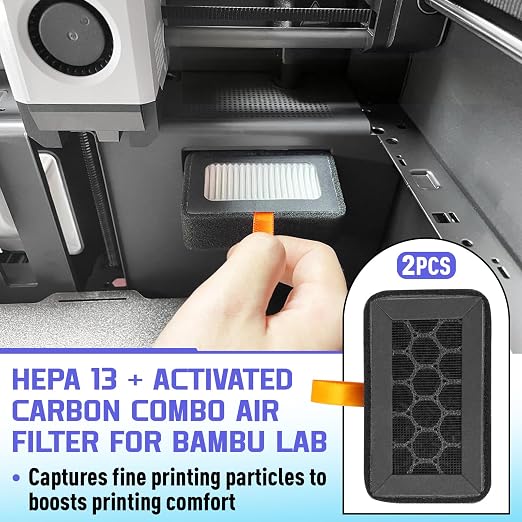 2PCS Ultra HEPA 13 + Activated Carbon Combo Air Filter Compatible - Image 2