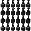 Domensi 24 Pcs Foam Pump Bottle Foaming Soap Dispenser Empty Travel Foaming Dispenser 8.5 oz Refillable Hand Soap Plastic Pump Bottle Travel Clear Container for Bathroom Vanities (Whole Black)