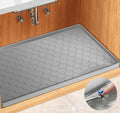 Silicone Under Sink Mat 40" x 22", kitchen Essentials and Gadgets, Shelf liner and Cabinet Protector, Home Organizers and Storage, Waterproof Bathroom Tray