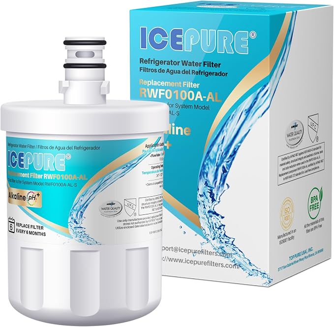 ICEPURE Alkaline 5231JA2002A Refrigerator Water Filter Replacement by ICEPURE