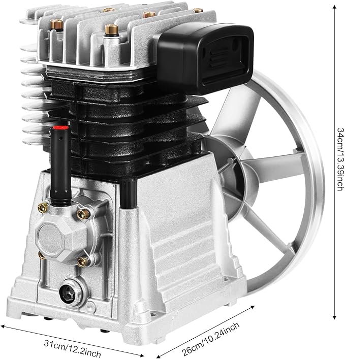 Air Compressor Pump Head, 3hp Air Compressor Pump-Head, 2200w Portable - Image 2