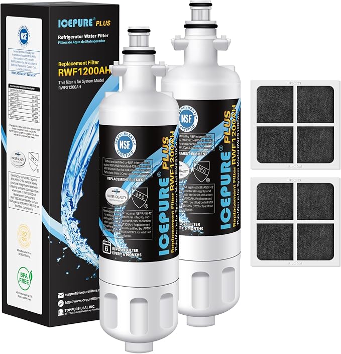 ICEPURE PLUS 9690 NSF/ANSI 53 NSF/ANSI 42 Certified Compatible by ICEPURE