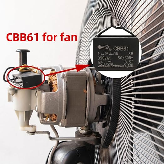 CBB61 Capacitor 5uf 350V AC Ceiling Fan 2 Wire 50/60Hz - Image 4