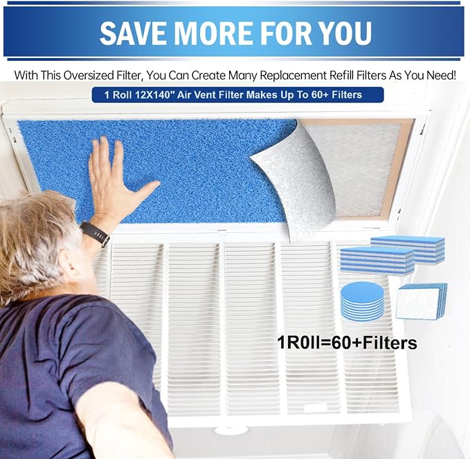 UBeesize Air Vent Filters, MERV 8 Triple Vent Filter Kit - Image 4