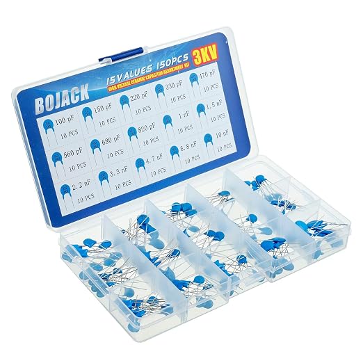 BOJACK 15 Values 150 Pcs 3KV / 100 pF to 10 nF High Voltage DIP Ceramic - Image 2