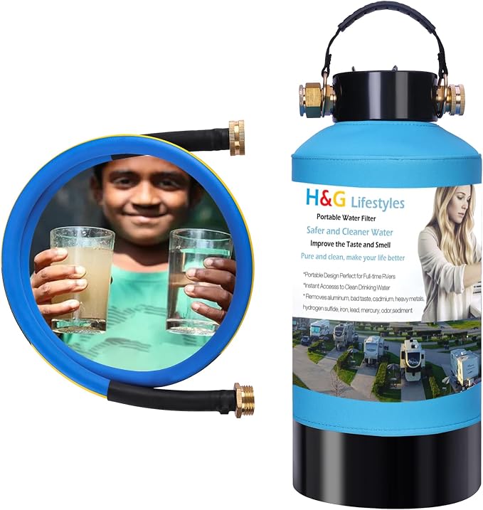 H&G Lifestyles RV Water Filter, Iron Filter by HGLifestyles