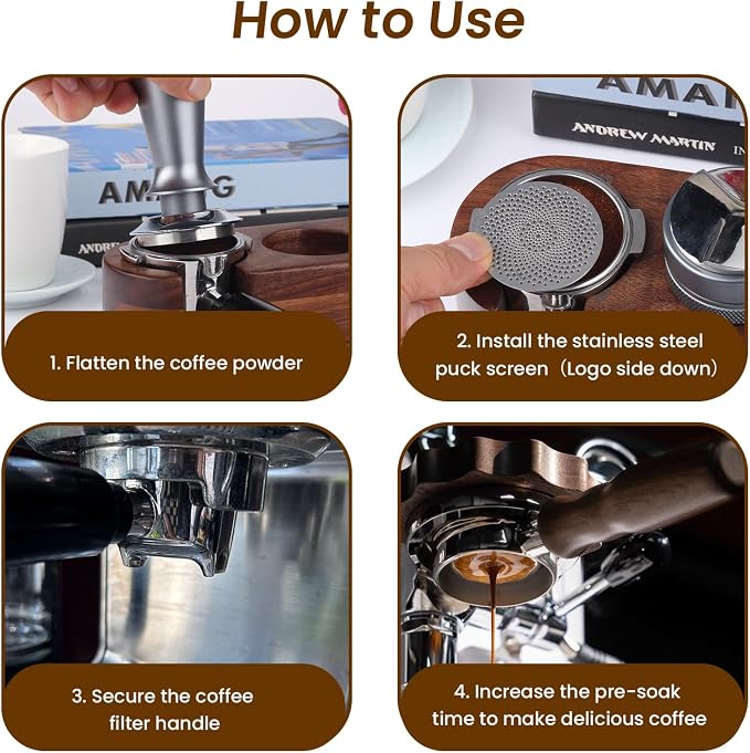 2Pack Stainless Steel Espresso Puck Screen - Image 3