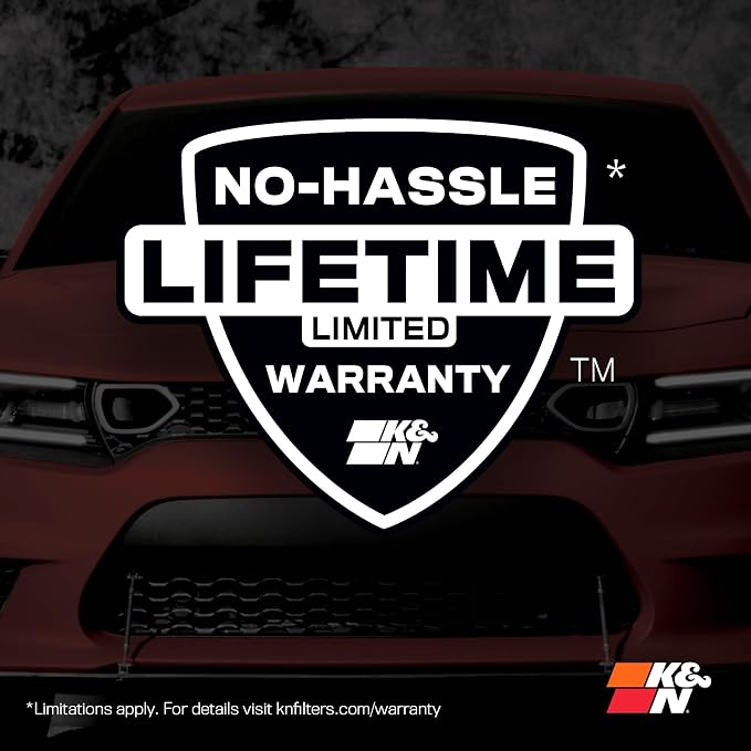 K&N Engine Air Filter: Increase Power & Acceleration, Replacement Car Air - Image 8