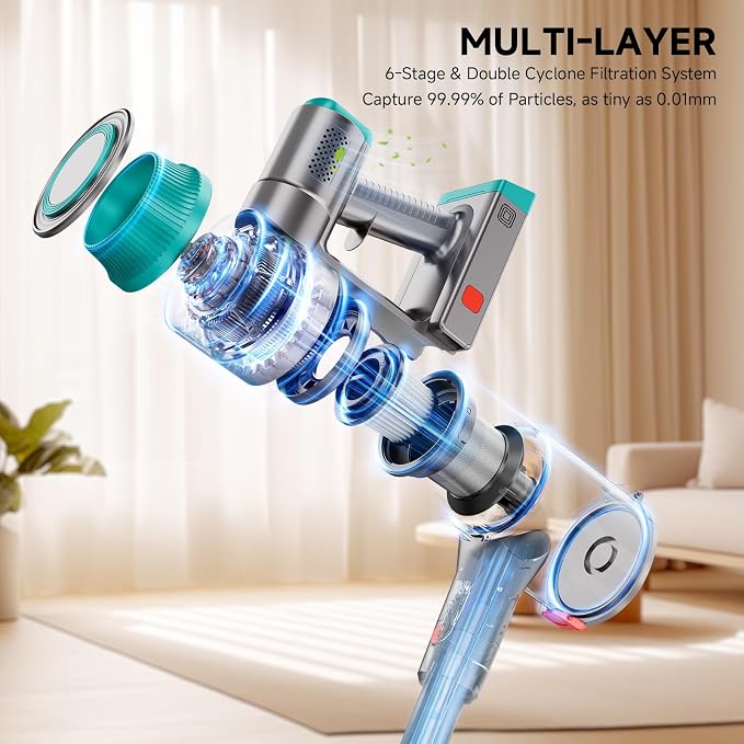 Cordless Vacuum Cleaner, Powerful Stick Vacuum Cleaner - Image 4