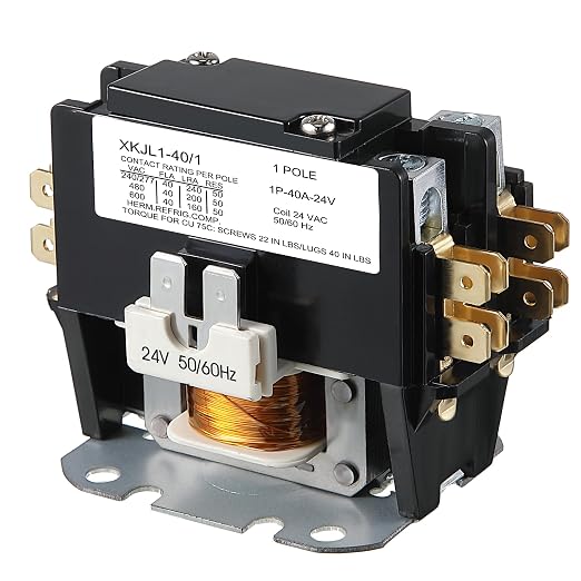 Dreyoo 24V Coil 1 Pole Air Conditioner Contactor, UL Certified Carrier HVAC by Dreyoo