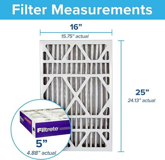 Filtrete 16x25x5 AC Furnace Air Filter, MPR 1550, MERV 12, Fits Honeywell & - Image 2