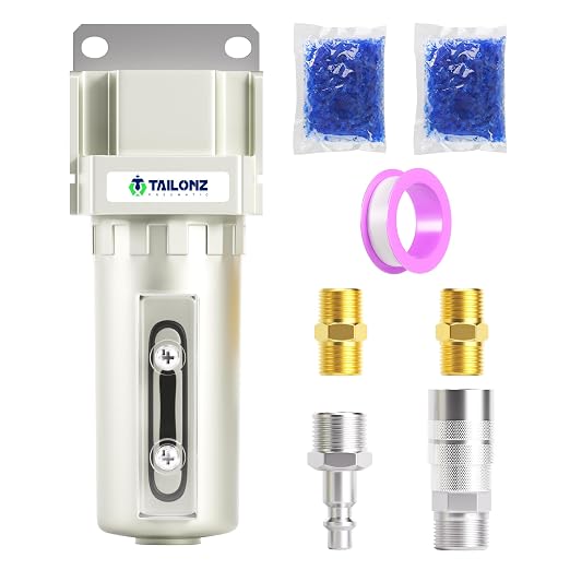 TAILONZ PNEUMATIC 1/2" NPT Industrial Compressed Air Desiccant Dryer, Used by TAILONZPNEUMATIC
