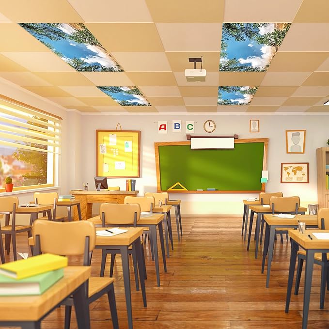 Outus Fluorescent Light Cover Classroom Lighting Cover - Image 7