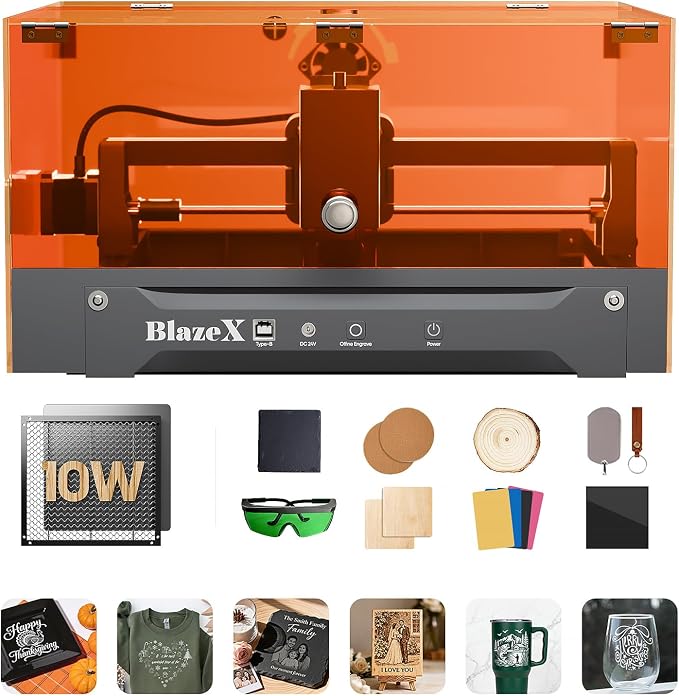 BlazeX M3 10W Laser Engraver Machine by BlazeX