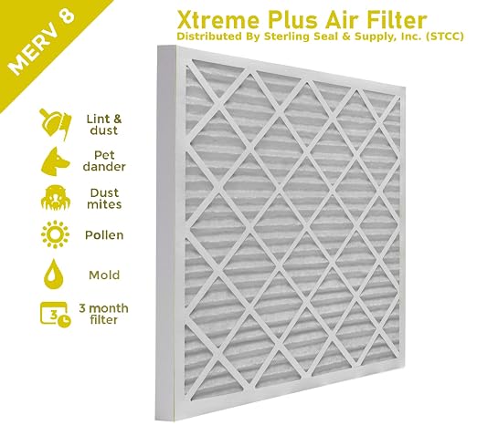 Lamons 20"x20"x1" Xtreme Plus Air Guard Pleated Filter, MERV 8 - Image 3