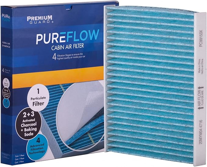 PUREFLOW PC99153X Cabin Air Filter | Fits 2007-2018 BMW X5 3.0L, Recirculation by PremiumGuard