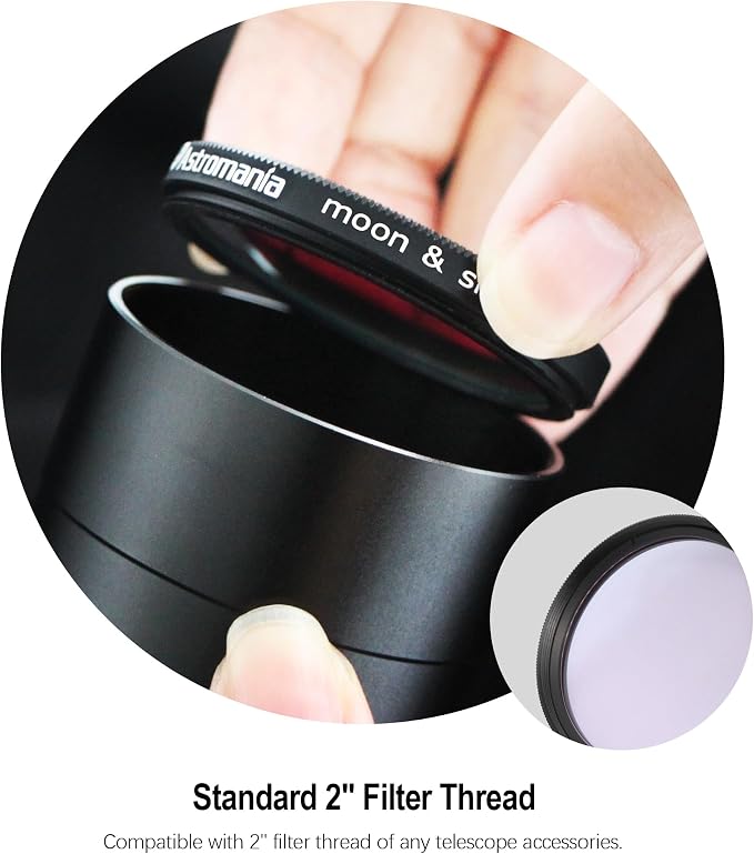 Astromania Telescope Moon Filter 2 Inch, Moon Skyglow Filter Reduces Moon Glare - Image 4