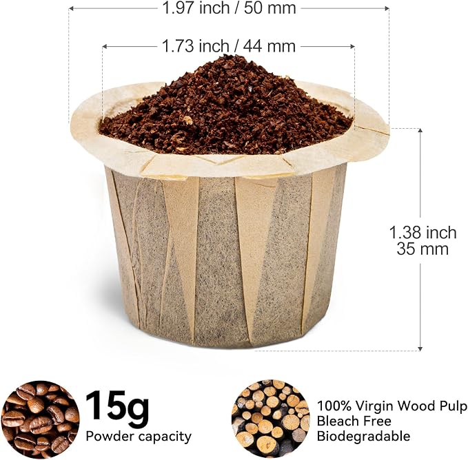 100 Count Fanativita K Cup Coffee Filters Disposable - Image 3