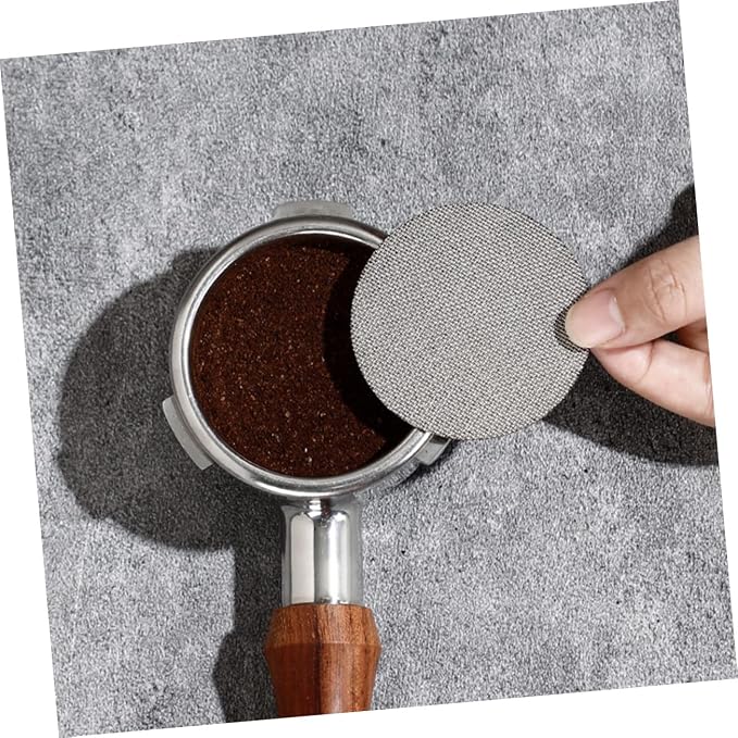 KICHOUSE 2pcs Reusable Espresso Filter Mesh Screen Stainless Steel Espresso - Image 2