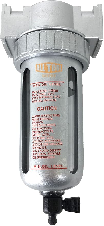 1/2" NPT MID FLOW Particulate Filter/Water Trap by AllToolDepot