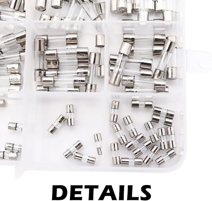 150Pcs Christmas Light Fuses 15 Values 125V Fast Blow Glass Fuses Assortment - Image 7