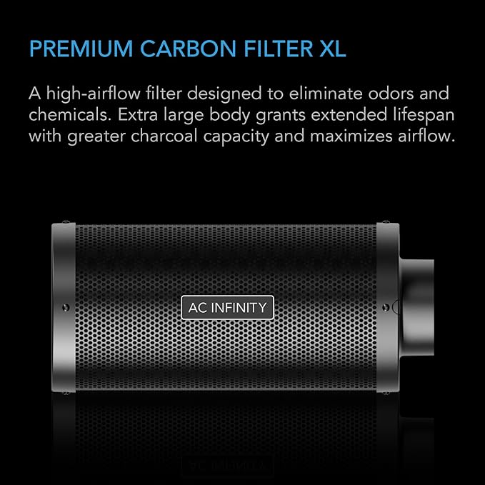 AC Infinity Air Carbon Filter XL 8", - Image 2