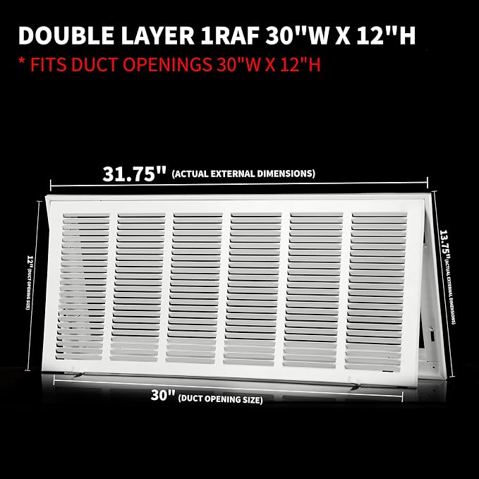 Return Vent Cover 30 X 12 Return Air Grill - Image 4
