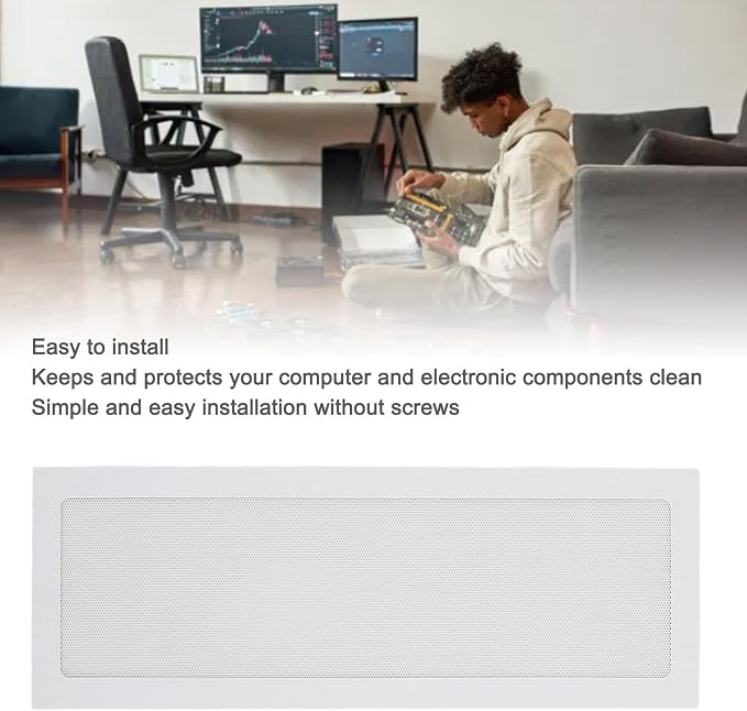360mm x 120mm PC Case Dust Mesh Filter, Magnetic Frame, Computer Fan Dust Proof - Image 3