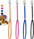 Pet Dog Grooming Loop, Nylon Restraint Noose Adjustable Fixed Dog Cat Safety Tether Straps Dog Grooming Supplies for Pet Grooming Table Bathtub 22 Inches - 4 Pack Orange